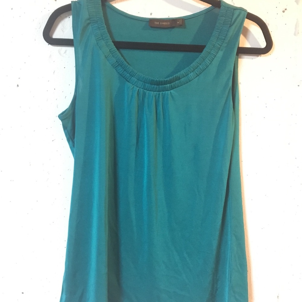 The Limited Shimmery Turquoise Tank Top